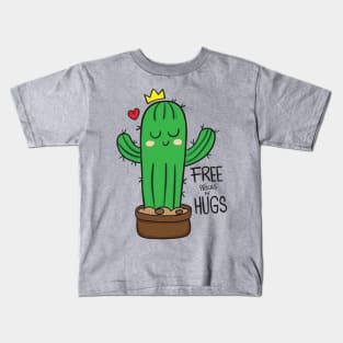 cactus free pricks n hugs Kids T-Shirt